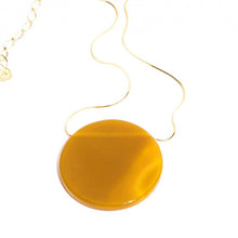 Agate Disc Necklace