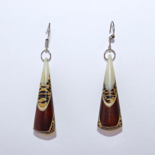 Cone Marquetry Earrings