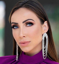 Rhinestone Cascading Earrings