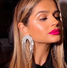 Rhinestone Cascading Earrings