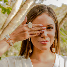 Pearls Bunch Ring - Gold Plated