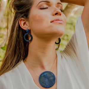 Agate Disc Necklace