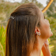 Set Rhinestone Ear Cuff Earrings & Clip -3 Pieces