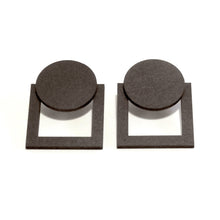 Square Circle Earrings